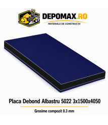 Placa BOND albastru 5022 3mm, 1500x4050mm, aluminiu 0.3mm